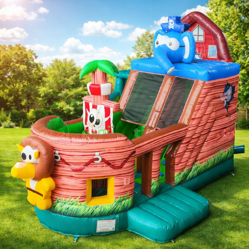 Schiff Hüpfburg mieten – Nürnberg & Fürth Schiff Hüpfburg mit Rutsche für Kinder in Nürnberg und Fürth